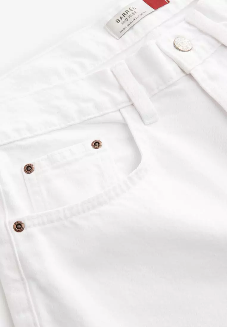 100% Cotton Barrel Leg Jeans