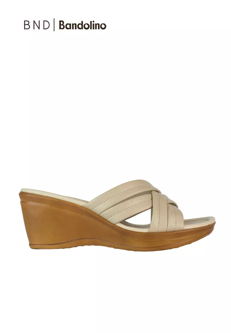 Discount on BND  shoes - SKU: BND - Bandolino Weslyn Wedges 40540 Bone
