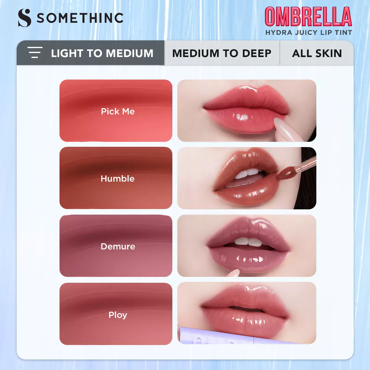 SOMETHINC Ombrella Hydra Juicy Lip Tint - 01 Pick Me