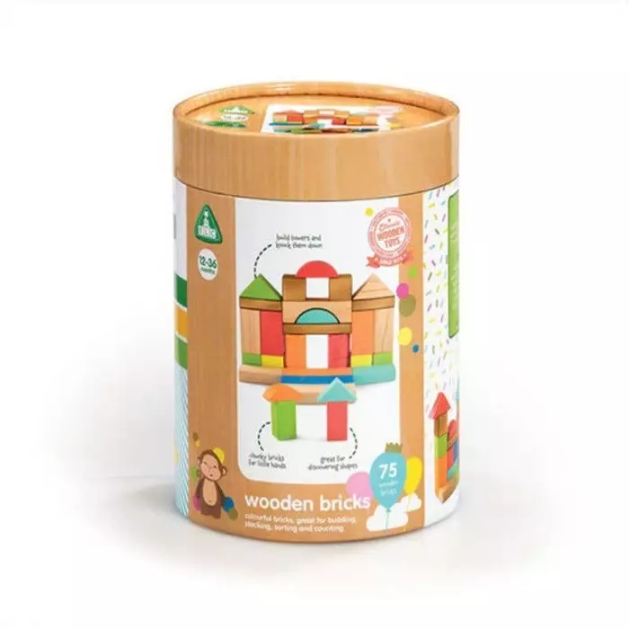 ELC Wooden Drumm Of Bricks - Mainan Edukasi Anak