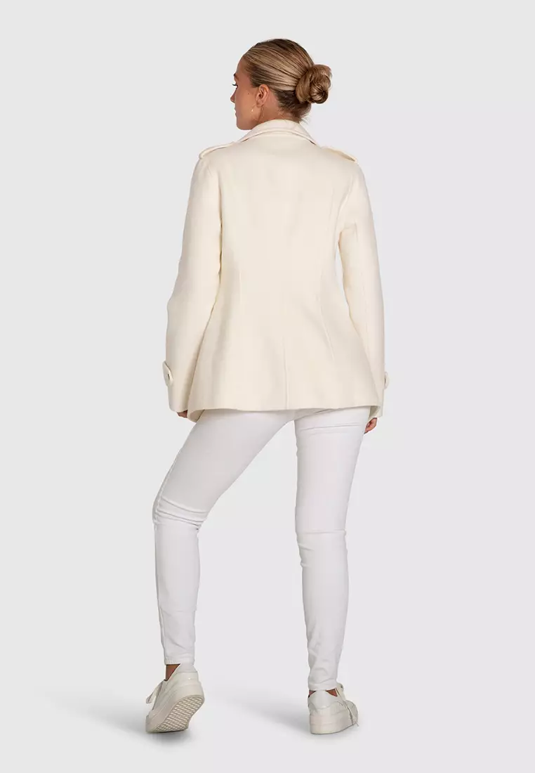 Bad Girl Wool Blend Moto Coat