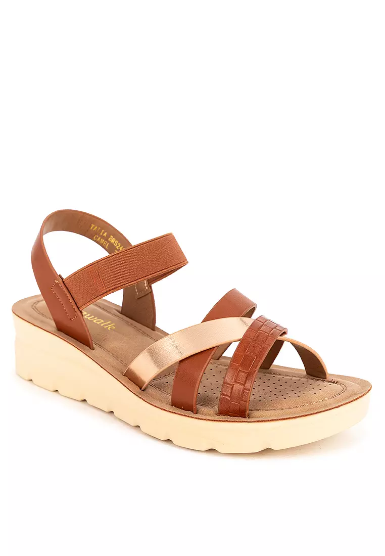 Discount on UNLISTED  shoes - SKU: TALIA WEDGES SANDALS SOFTAWALK