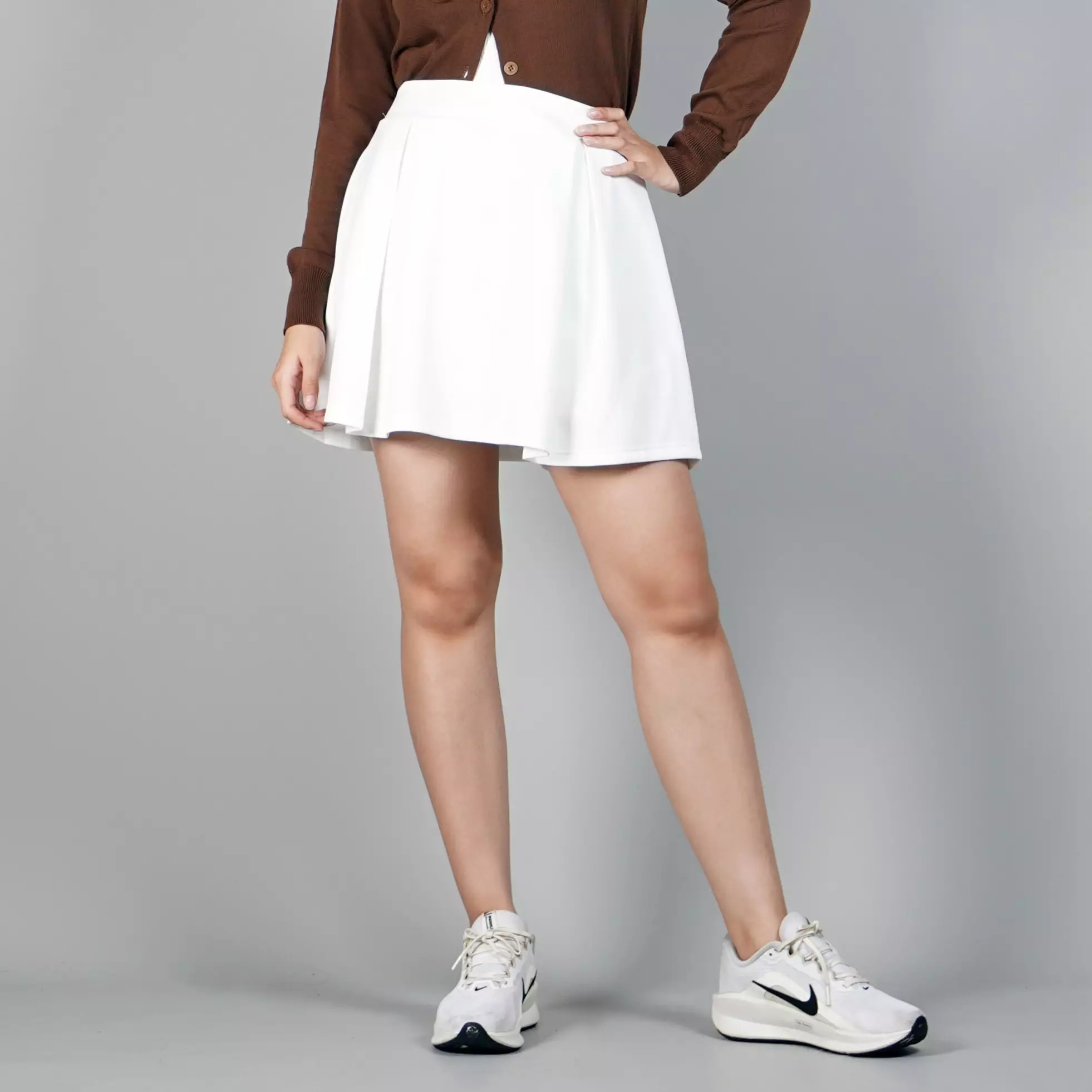 YEPPO Rok Pendek Putih Rok Mini Skirt Korean Style Rok Putih - PUTIH