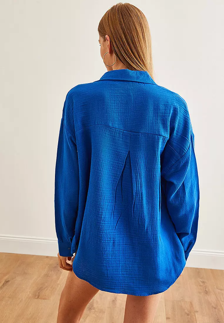 Oversize Basic Muslin Shirt