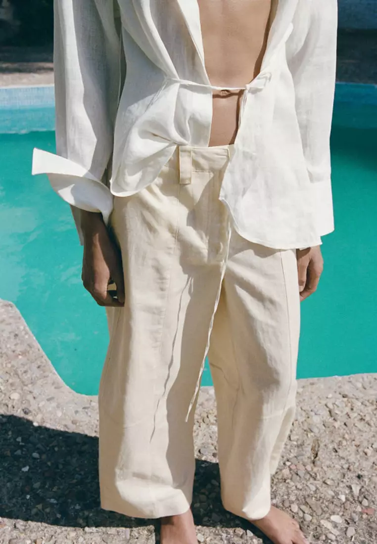 Linen Balloon Trousers