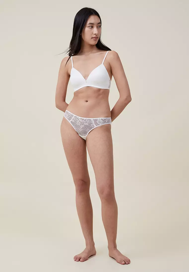 Cassie Lace Wirefree Bra by Cotton On Body Online