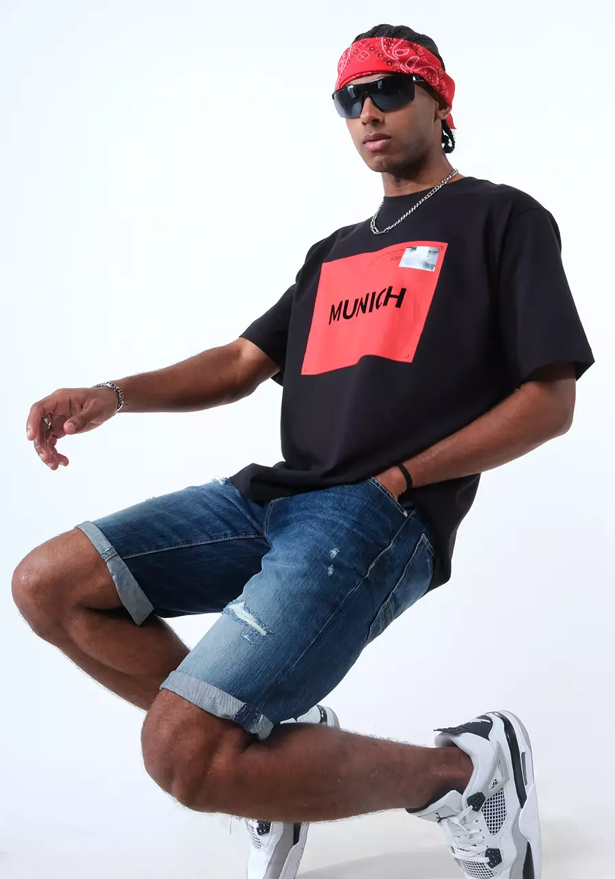 Celana Pendek Jeans Pria A01 Series Medium Blue