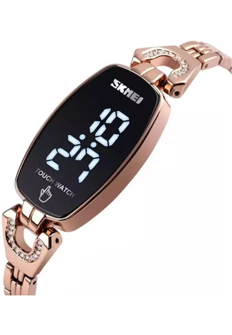 Jam Tangan Digital Wanita Waterproof Many Function Strap Tali Material Stainless Steel XP30 ORIGINAL