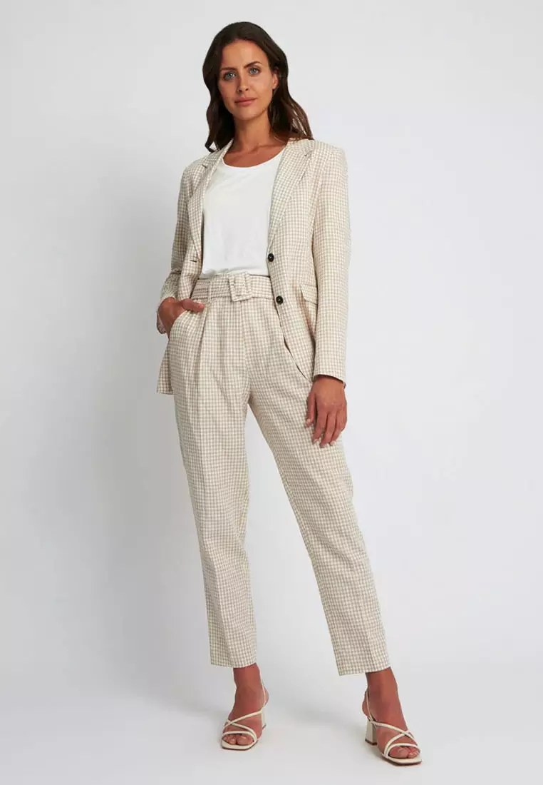 Buy FORCAST FORCAST Rory High-Waisted Belted Pants Online
