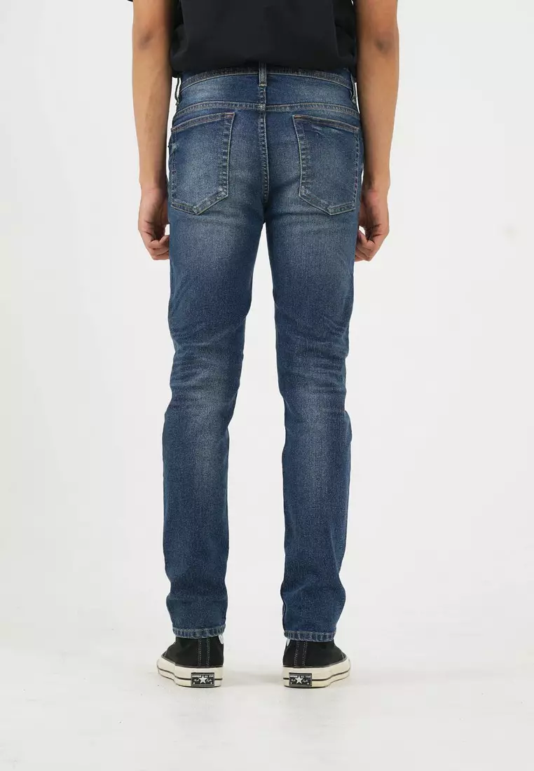 Greenlight Men's Long Wash Denim Pants Regular Fit Jeans Benhill OL-C011124