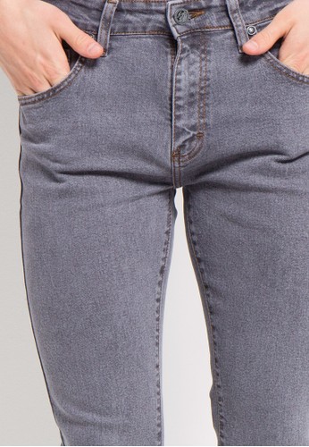 Jual CARVIL  Jeans Man Slim Stretch Muji 21 Grey Original 