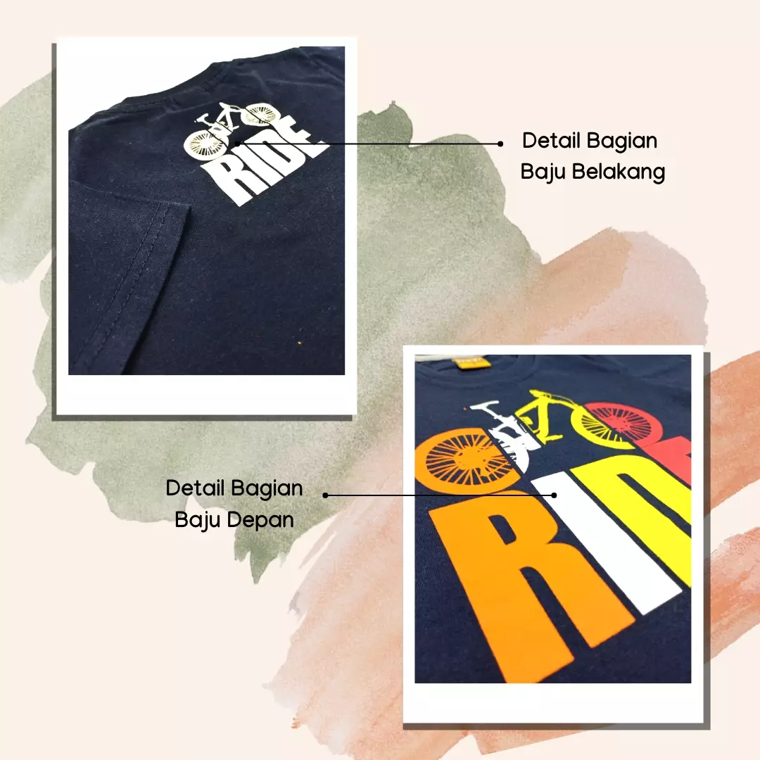 Wakakids Baju Anak Laki Laki Atasan Kaos Usia 3 Tahun Hingga 9 Tahun Motif Go Ride 3911 Toska SKATS