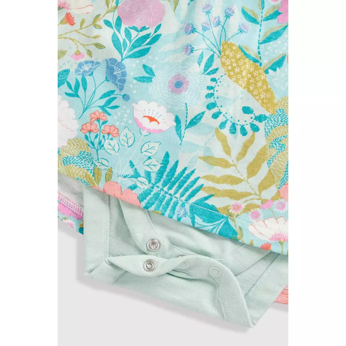 Mothercare Floral Fiesta Romper Dress - Dress Bayi Perempuan (Biru)