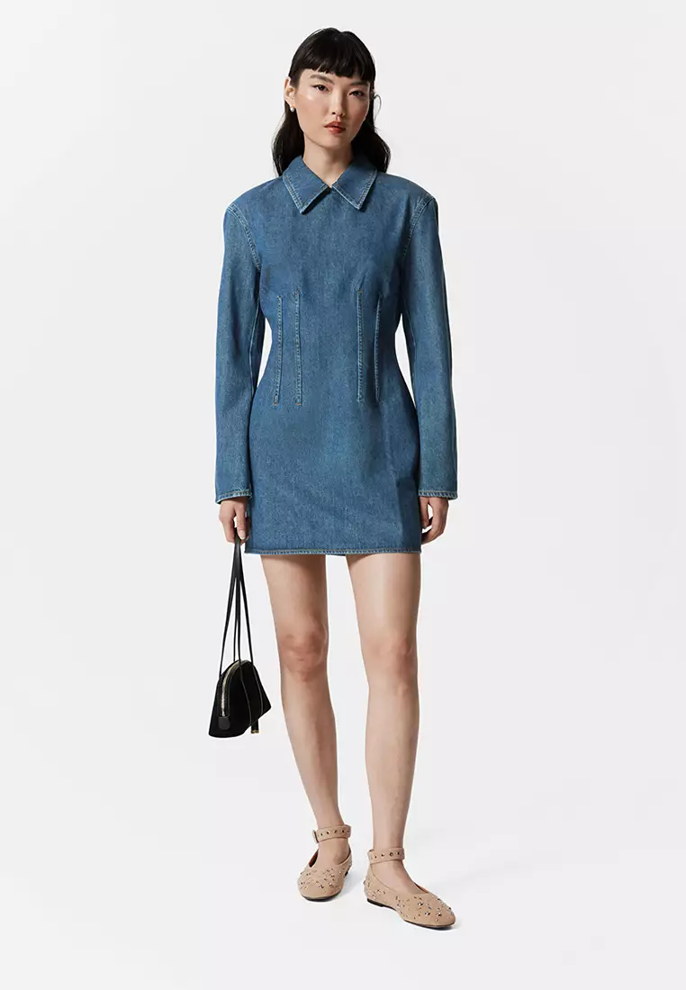 other stories denim dress &amp; Other Stories + Relaxed A-Line Denim Dress
