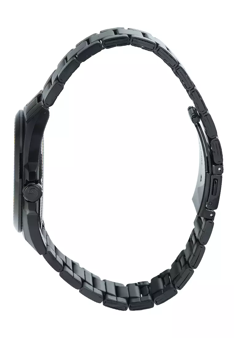 Alexandre Christie Classic Steel - Jam Tangan Analog Pria - All Black Stainless Steel - 8688MDBIPBA