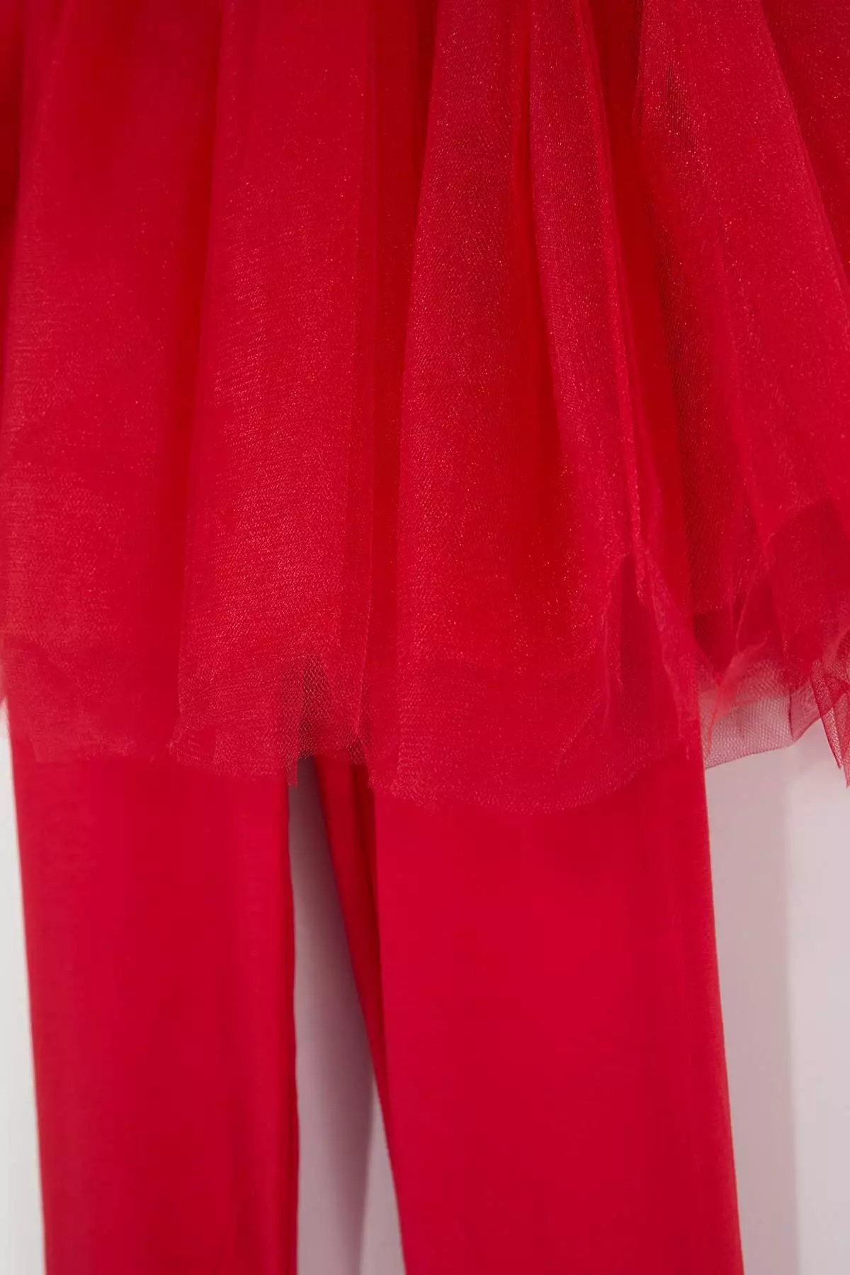Red Girl'S Short April 23Rd Mini Plain Woven Holiday Tutu Skirt Tkdss26Et00003