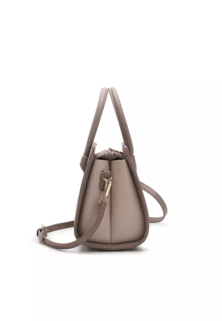 Women's Top Handle Bag / Sling Bag / Crossbody Bag (手拿袋 / 斜孭袋) - 棕色 / 紅色