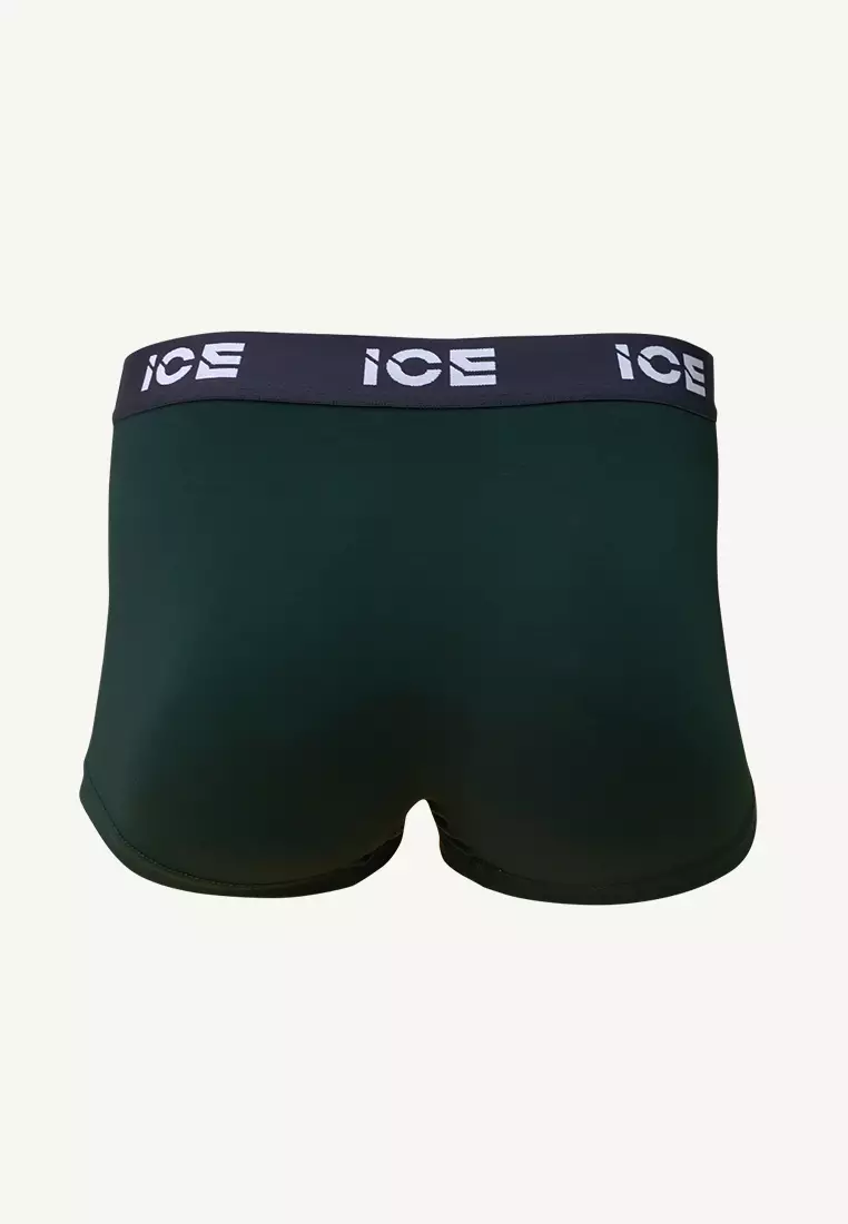  Ice Men Boxer Briefs With Pouch Contrast Stitch Nolan02 - Pine (Single Pack)