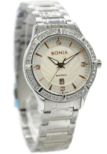 Bonia Rosso BNB10304-2312S Jam Tangan Wanita Stainless Steel Silver