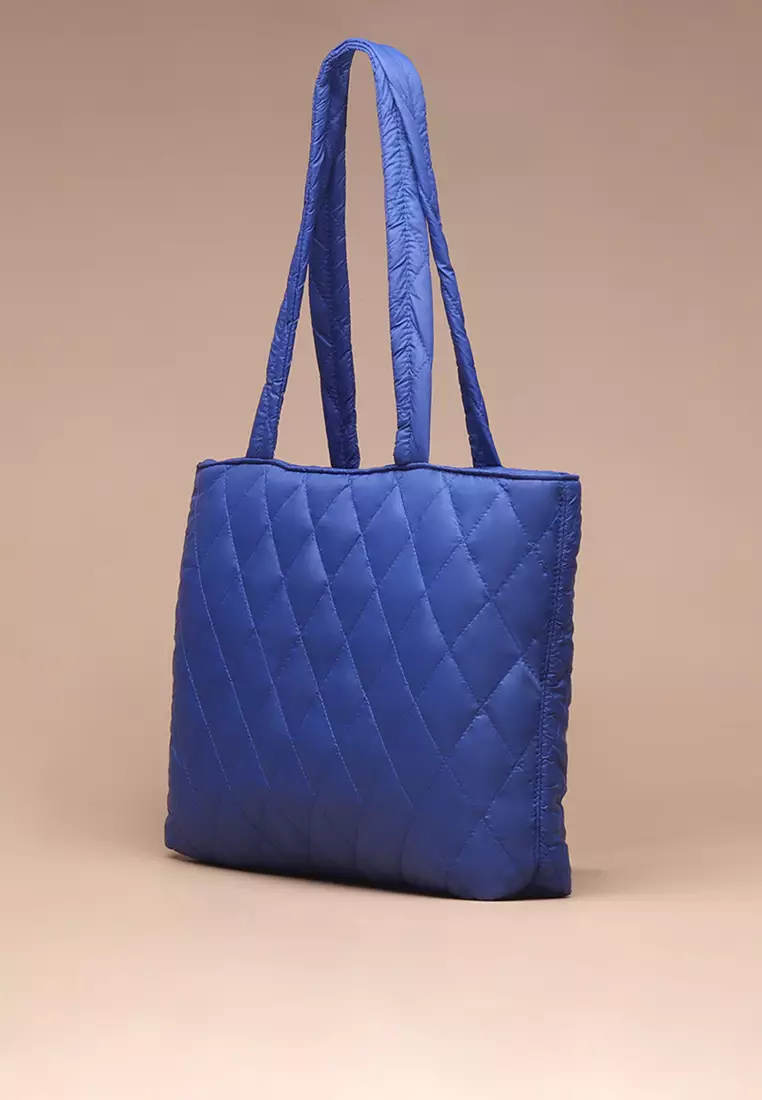 Tas Tote Wanita Silvertote Mia Pillow Blue Electric