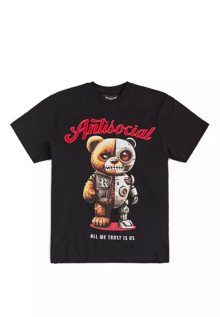 來自紐約的街頭服飾品牌 - Antisocial 短袖T卹 - 黑色