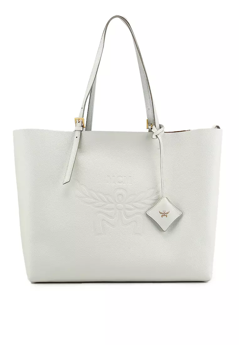 Gray mcm tote bag online