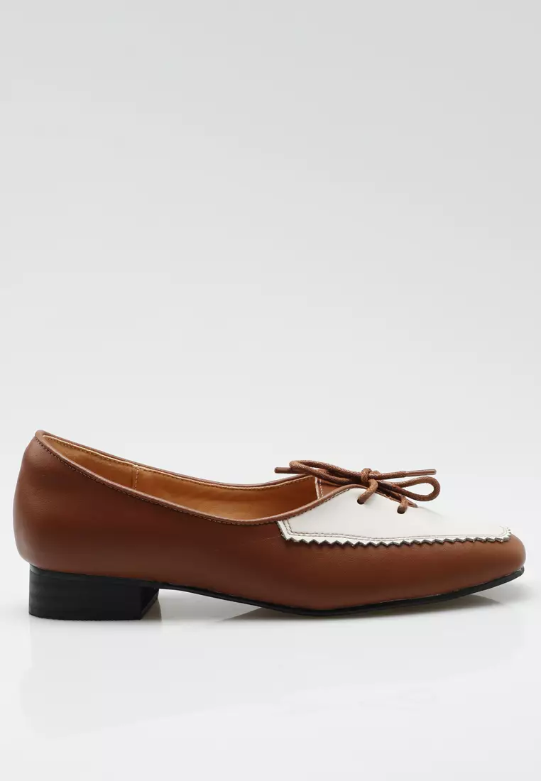 Discount on Twenty Eight Shoes  shoes - SKU: Color Matching Lace Up Loafers Th1180-3