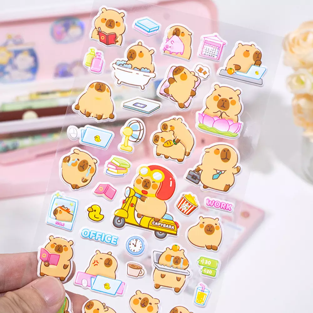 KIDDY FUN STIKER CAPYBARA SERIES SMALL RANDOM