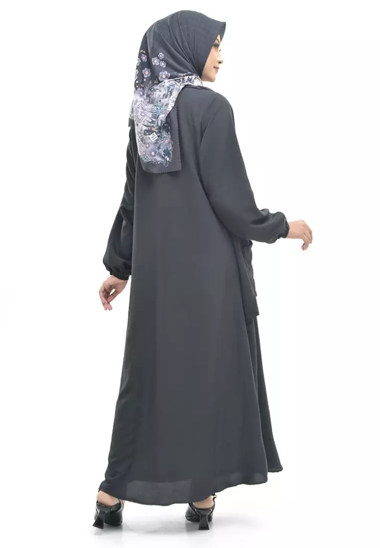 Rabbani - Gamis Muslim Dresslim Maganta - Black