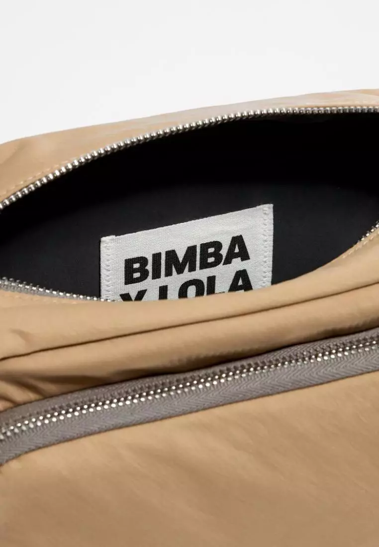 Bimba Y Lola M Tan Nylon Crossbody Bag