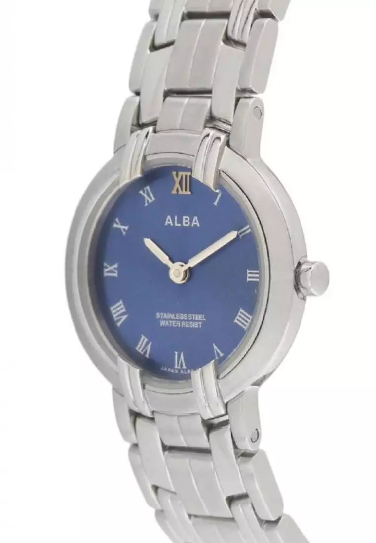 Jam Tangan Wanita Alba Original Garansi Resmi Strap Stainless Steel Silver ATAN09 ATAN09X1 Silver