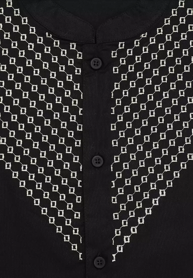 Baju Koko Set Anak Laki Diamond Black - MODERN