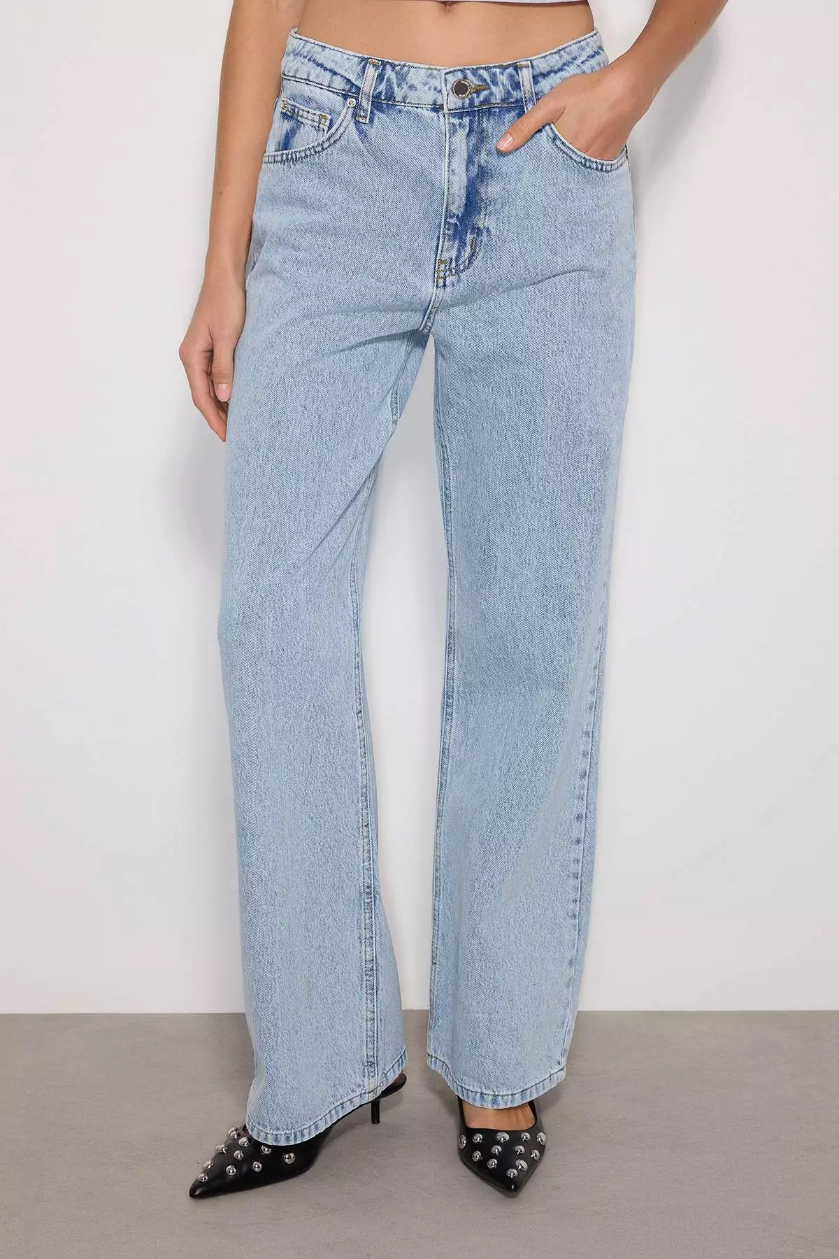 High Waist Wide Leg Jeans