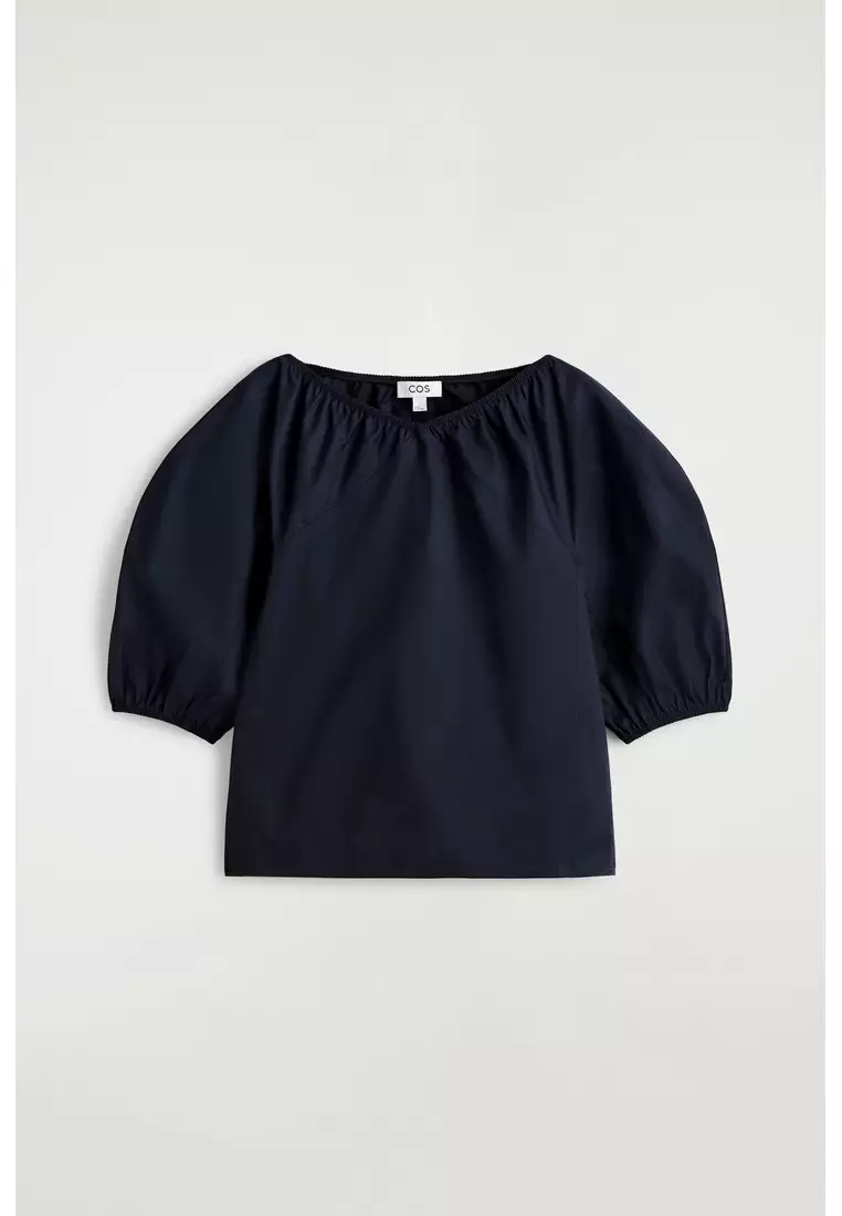 Buy Cos GATHERED PUFF-SLEEVE BLOUSE 2026 Online | ZALORA