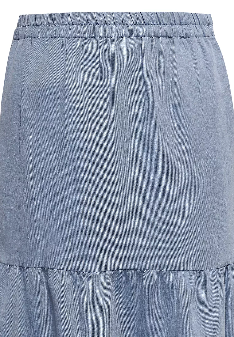Pito Dito Girl Kashgar Setelan Panjang Anak Biru Denim - Size 4