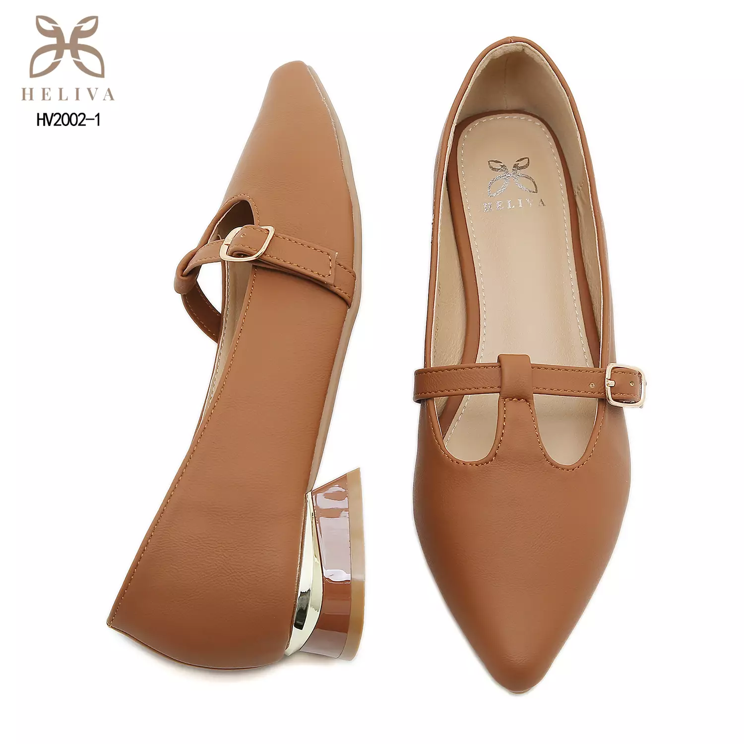 HELIVA WINA Timeless Mary Jane Pumps with Elegant 2.5cm Lift HV2002-1
