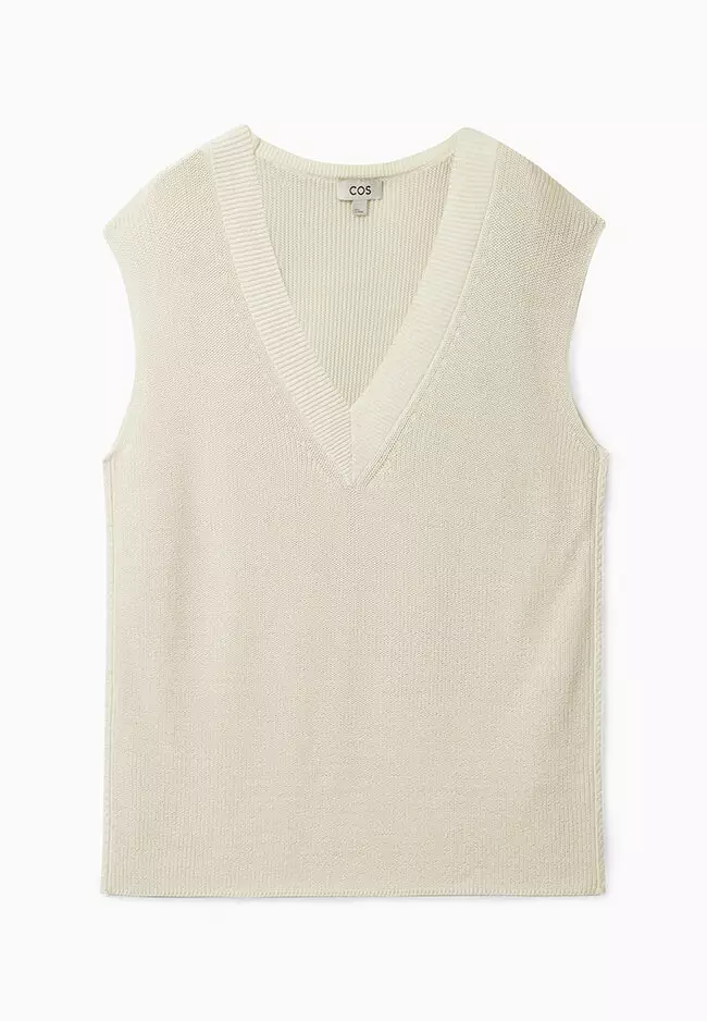 Buy COS Relaxed-Fit Crochet-Knit Vest 2023 Online | ZALORA Philippines