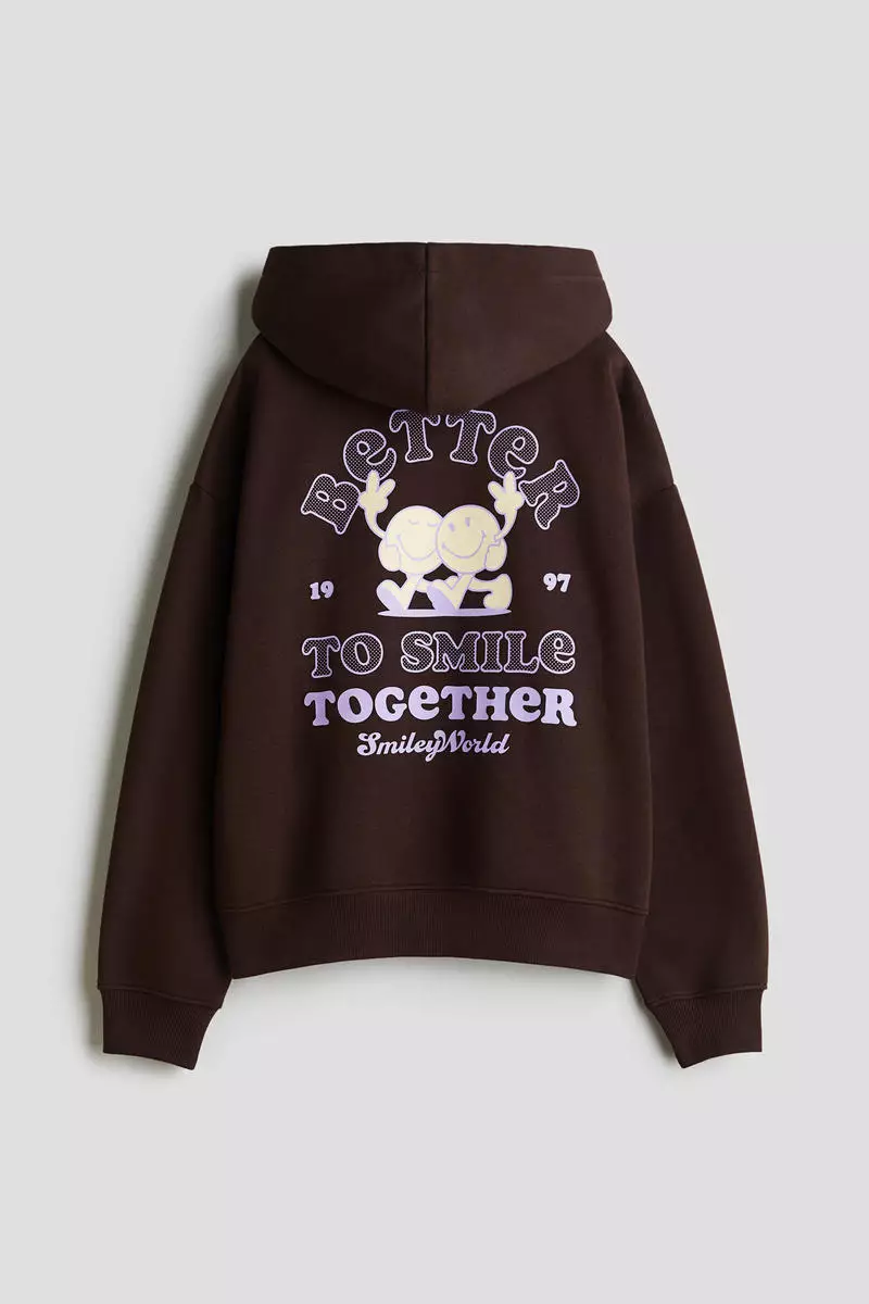 Motif-detail hoodie