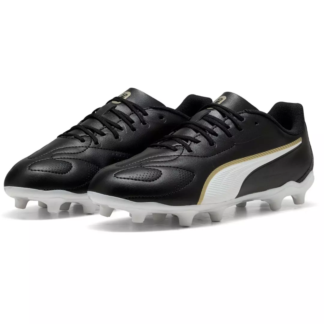 PUMA King 20 Play Fgag Jr 10873502 - Sepatu Bola Anak (Hitam)