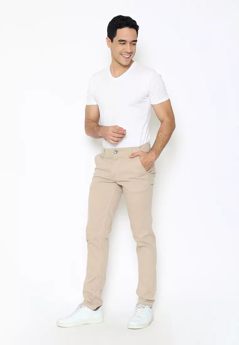 Long Pants Chinos Slim Fit Forever Khaki