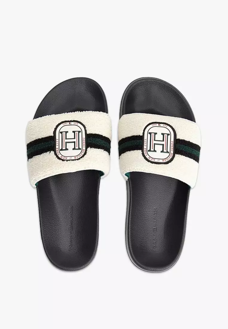 Jual Tommy Hilfiger Tommy Hilfiger - HILFIGER TOWELLING POOL SLIDE ...