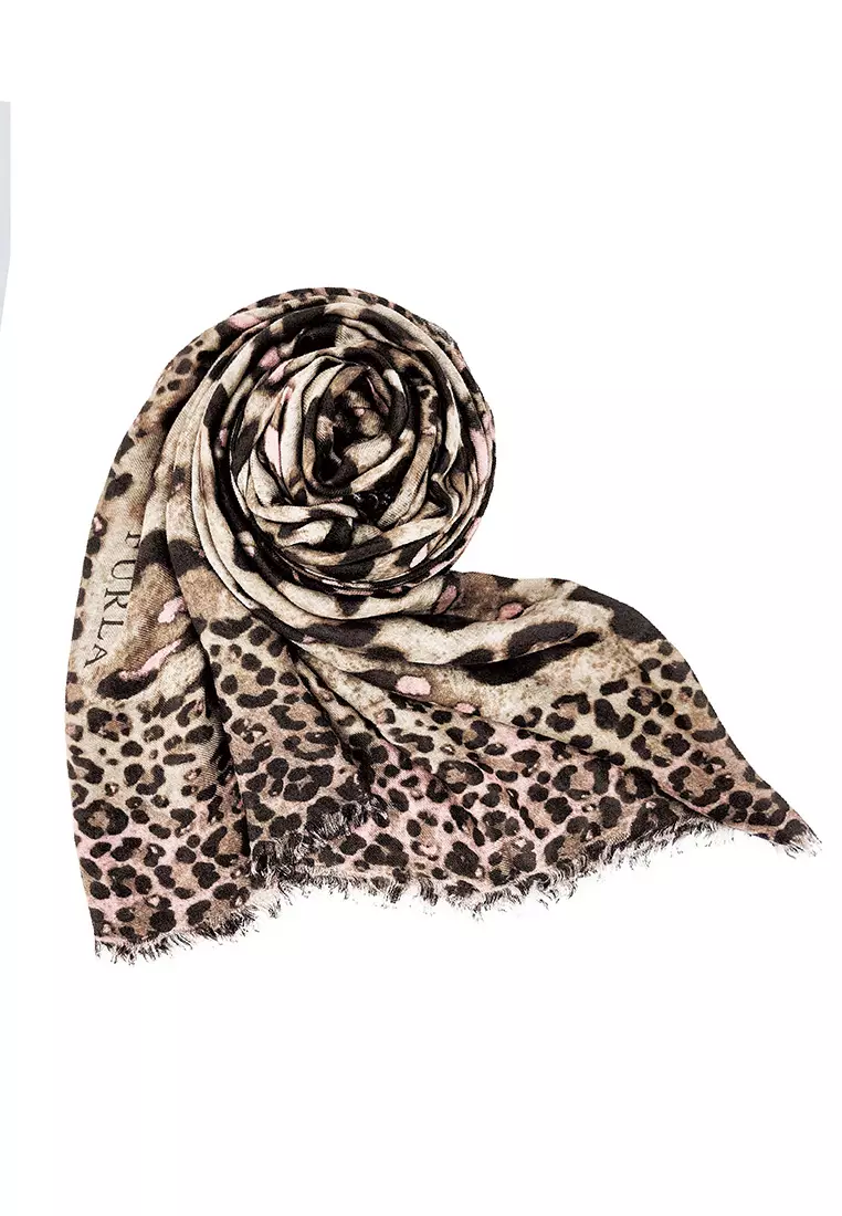 Furla Leopard scarf