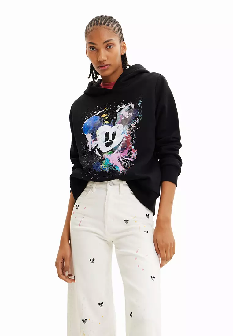 Black mickey sweatshirt online