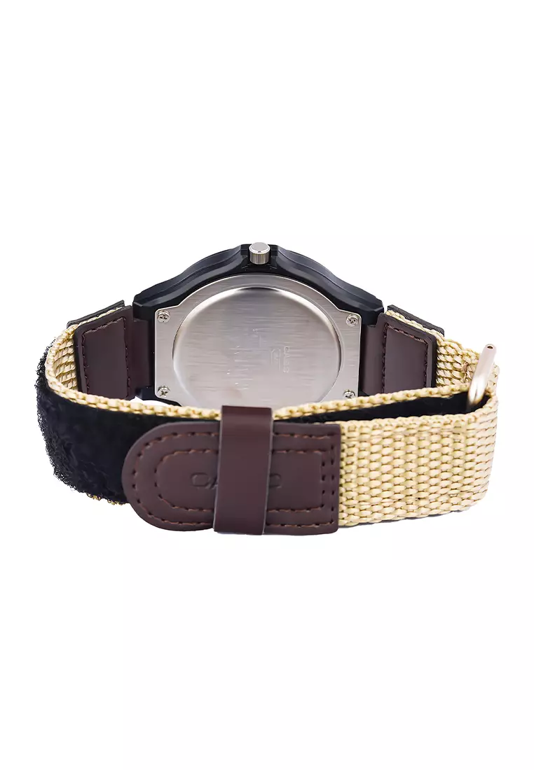 Jam Tangan Analog Pria Casio MW-240B-5BV Brown Nylon Strap