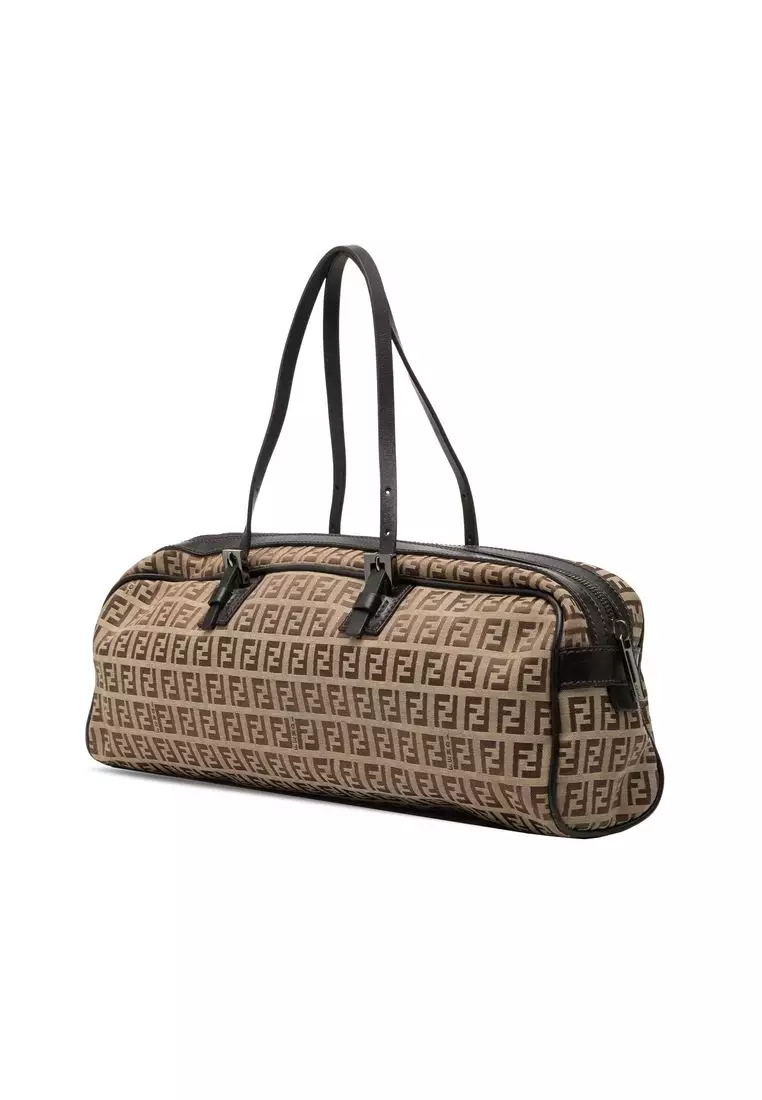 Pre-Loved Fendi Zucchino Canvas Handbag