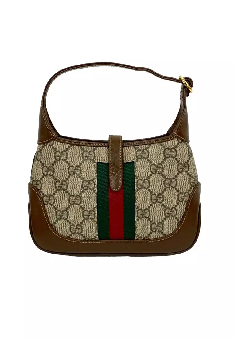 Pre-Loved Gucci Mini Gg Supreme Web Jackie 1961 Crossbody