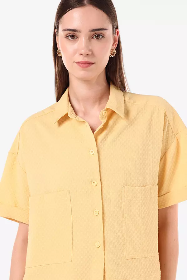 Minimal Maureen Shirt Yellow Colour Yellow