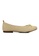 SHINE beige SHINE Knitted Fabric  Square Toe Flats 6A93CSH7727583GS_1