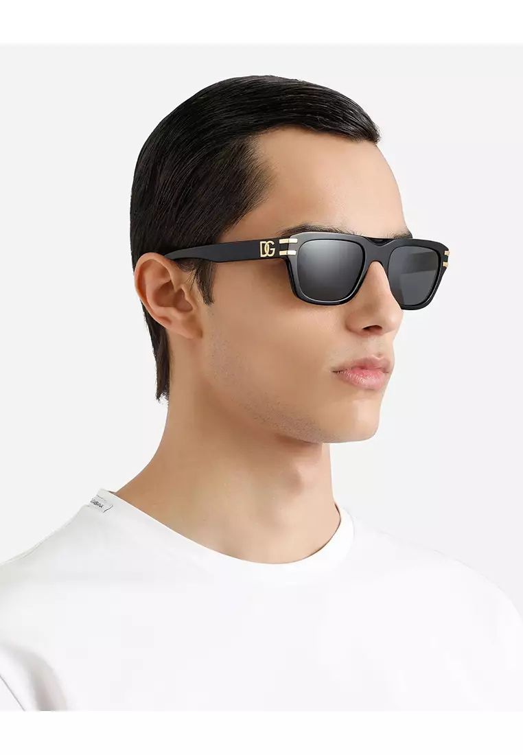Buy Dolce & Gabbana [Buy 1 Gift 3] Men's Rectangle Frame Black