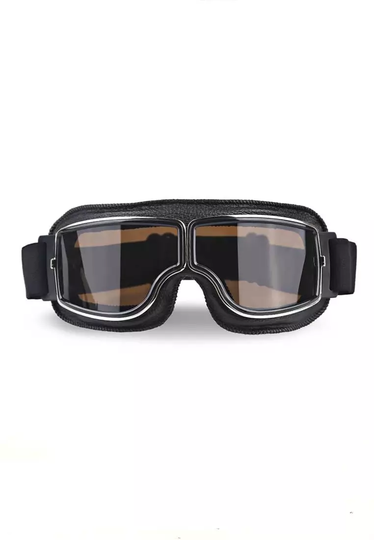 Haqy Kacamata Goggles Unisex Classic Harley UV Protection Material Spons PC ORIGINAL - Black